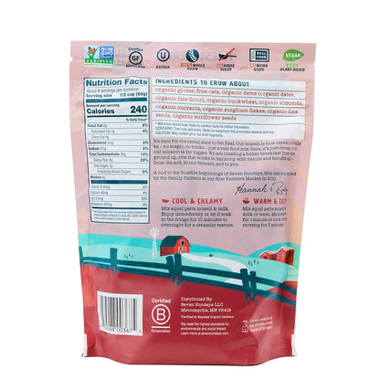 Farmers Market Organic Almond Date Currant Muesli Cereal - 4 Count, 12 Oz Pouch - Certified Gluten Free Muesli - Non GMO, No Refined Sugar and Kosher