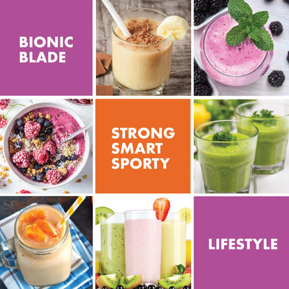 Bionic Blade Smoothie Blender Personal Portable Rechargeable Blender Juicer Protein Mikshake Maker Extra Travel Bottle
