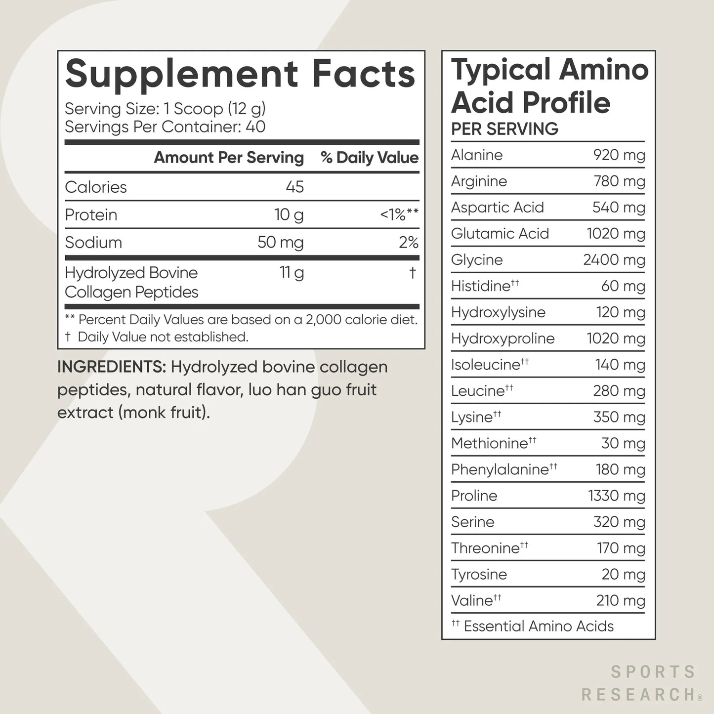 Collagen Peptides - Hydrolyzed Type 1 & 3 Collagen Powder Protein Supplement