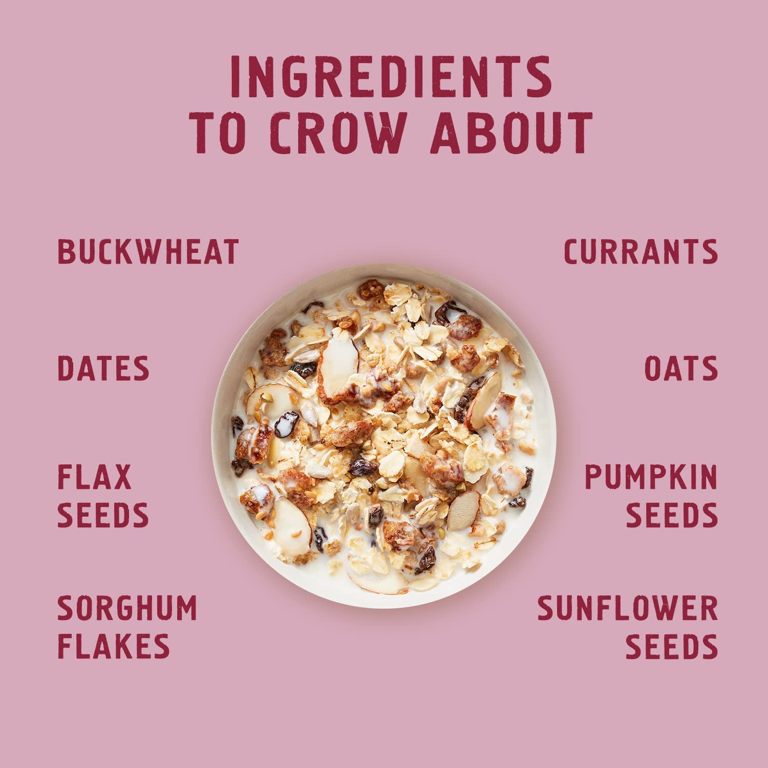 Farmers Market Organic Almond Date Currant Muesli Cereal - 4 Count, 12 Oz Pouch - Certified Gluten Free Muesli - Non GMO, No Refined Sugar and Kosher
